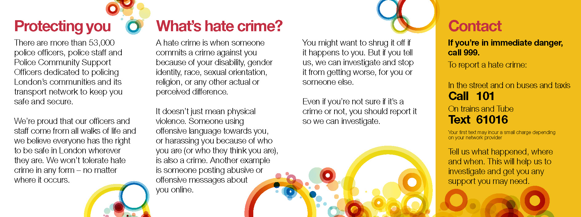 no hate crime